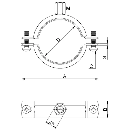 DG5 Heavy Duty Pipe Clamp slide #3